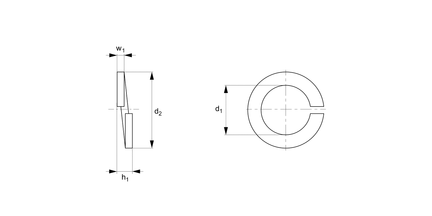 T0370.A4 Spring Washers Rectangular Section