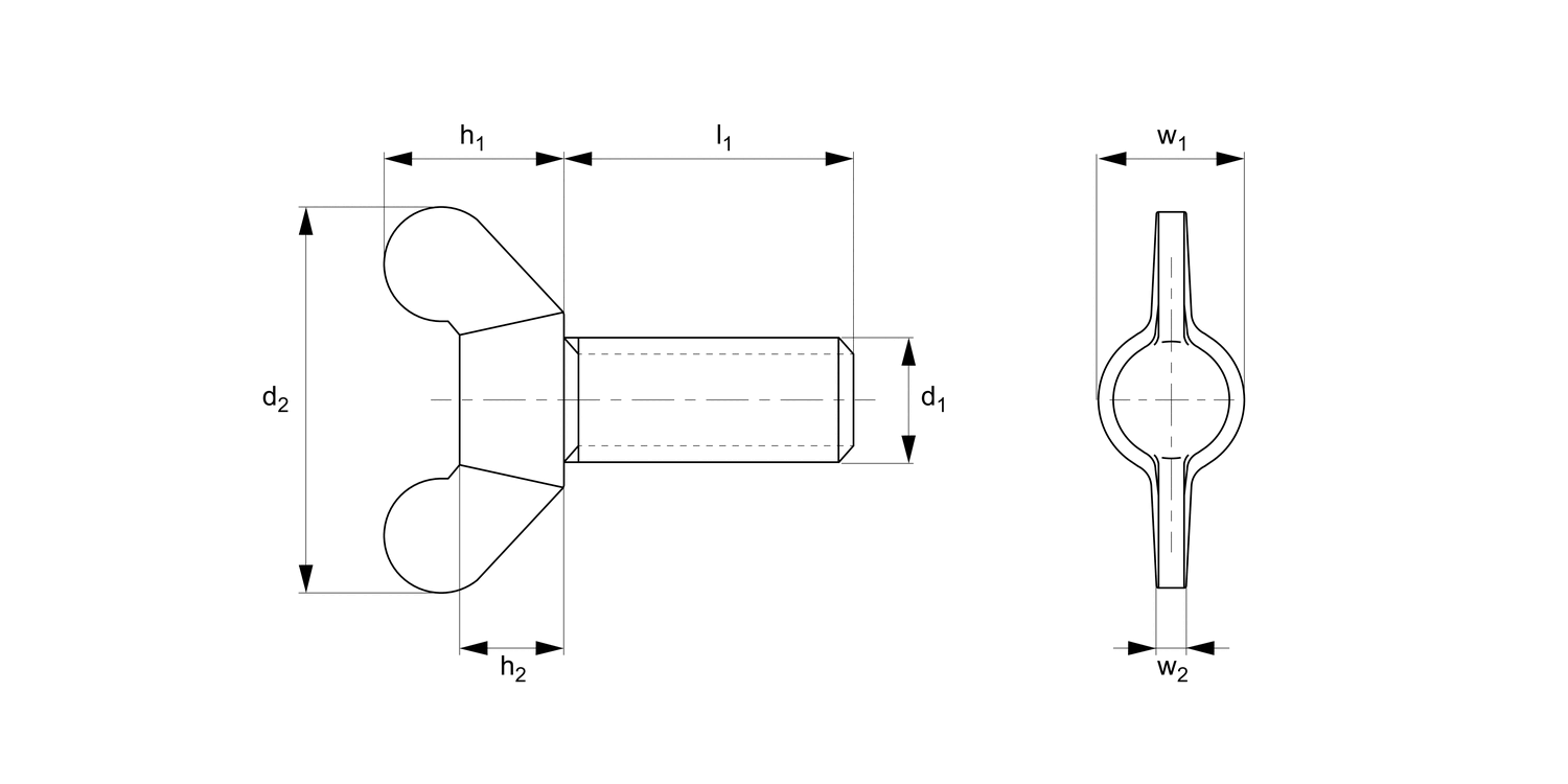 N0192.92N Wing Screws with Stud