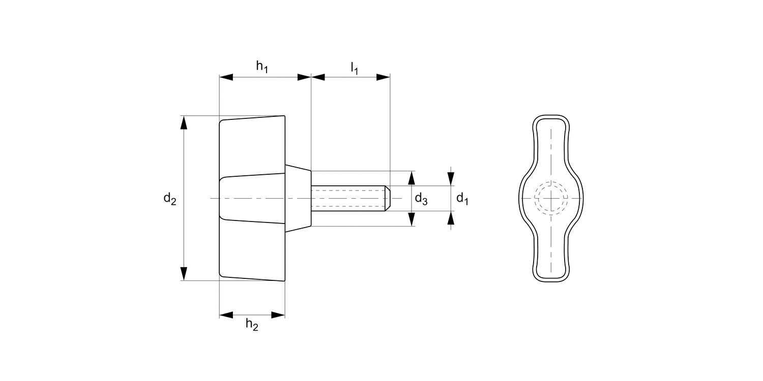 N0196.32N Wing Screws with Stud
